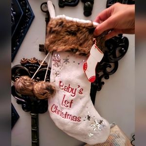 Christmas stocking - Baby's 1st Christmas